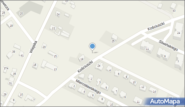 Pogórze, Kościuszki Tadeusza, gen., 21, mapa Pogórze