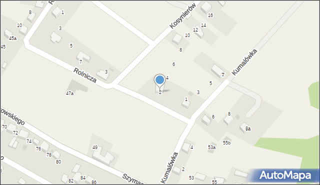 Pogorzyce, Kosynierów, 2, mapa Pogorzyce