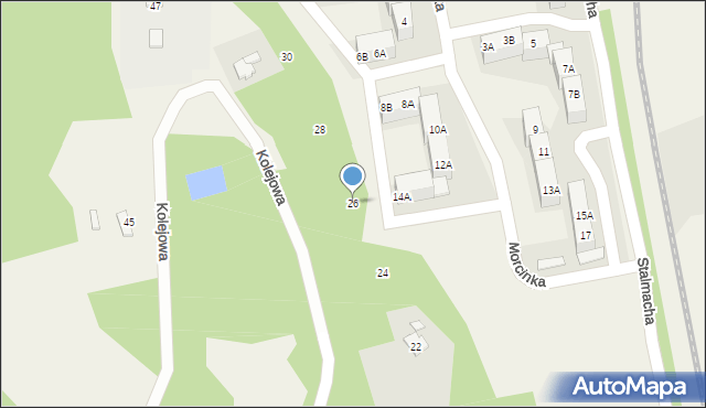 Pogwizdów, Kolejowa, 26, mapa Pogwizdów