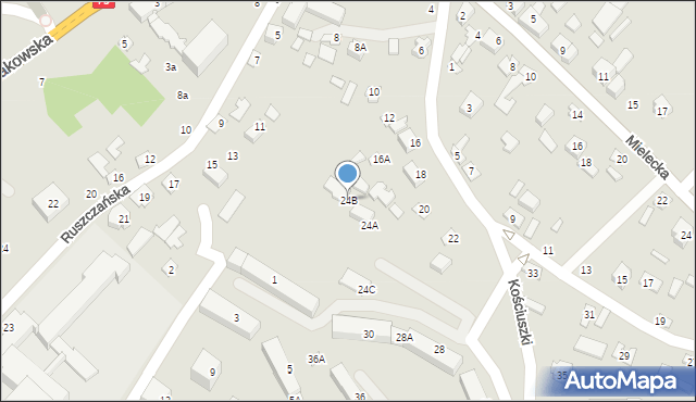 Połaniec, Kościuszki Tadeusza, gen., 24B, mapa Połaniec