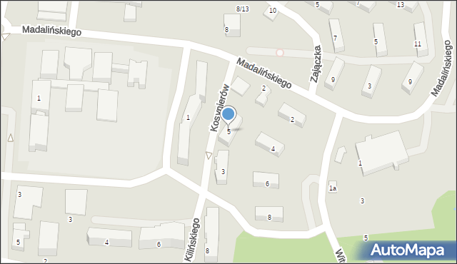 Połaniec, Kosynierów, 5, mapa Połaniec