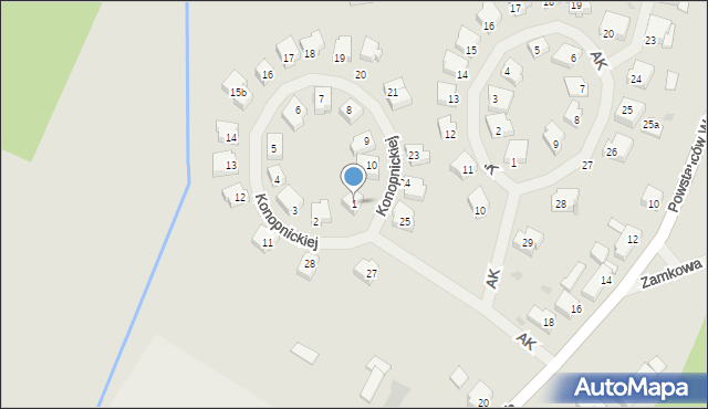 Połczyn-Zdrój, Konopnickiej Marii, 1, mapa Połczyn-Zdrój