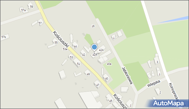 Police, Kościuszki Tadeusza, gen., 42A, mapa Police
