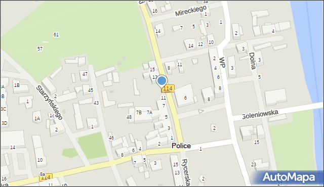 Police, Kościuszki Tadeusza, gen., 9, mapa Police