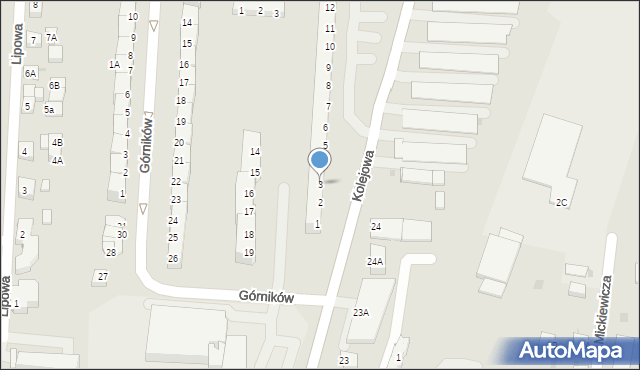 Polkowice, Kolejowa, 3, mapa Polkowice