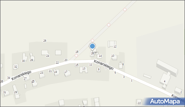 Polska Cerekiew, Konarskiego, 16, mapa Polska Cerekiew