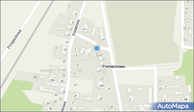 Pomiechowo, Kościelna, 4, mapa Pomiechowo