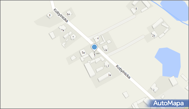 Ponin, Kobylnicka, 5, mapa Ponin