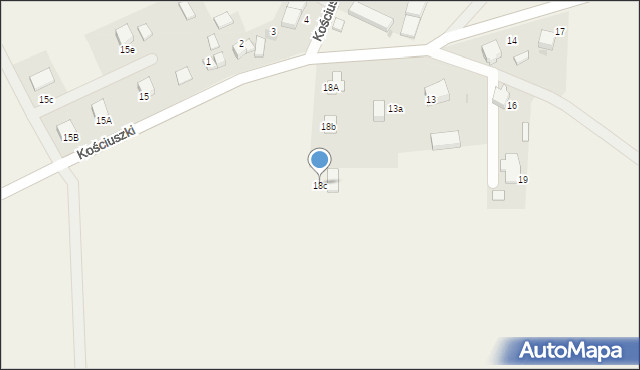 Popowice, Kościuszki Tadeusza, gen., 18c, mapa Popowice