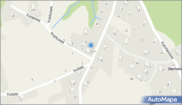 Porąbka, Koralowa, 2, mapa Porąbka