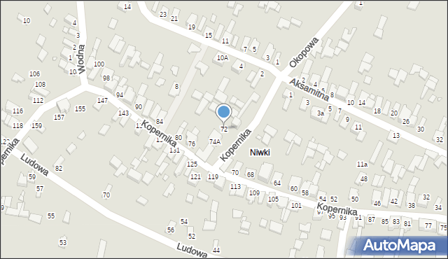Poręba, Kopernika Mikołaja, 72, mapa Poręba