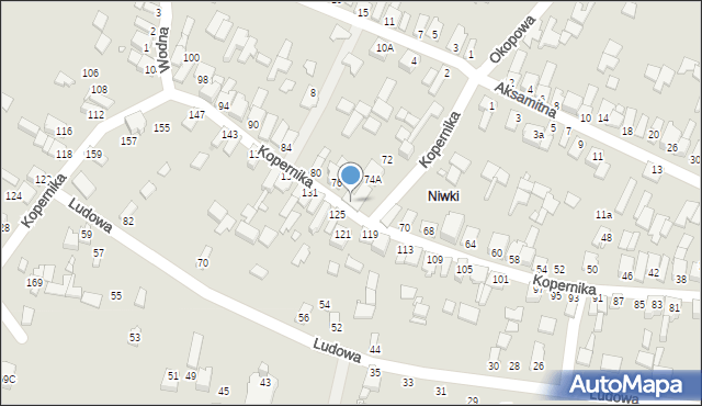 Poręba, Kopernika Mikołaja, 74, mapa Poręba