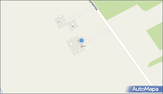 Poręby, Kosynierów, 19, mapa Poręby