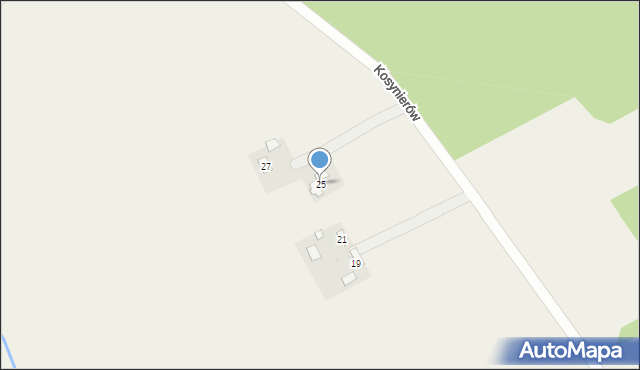 Poręby, Kosynierów, 25, mapa Poręby