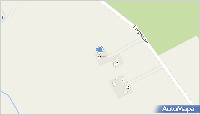 Poręby, Kosynierów, 27, mapa Poręby
