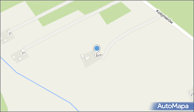 Poręby, Kosynierów, 33, mapa Poręby
