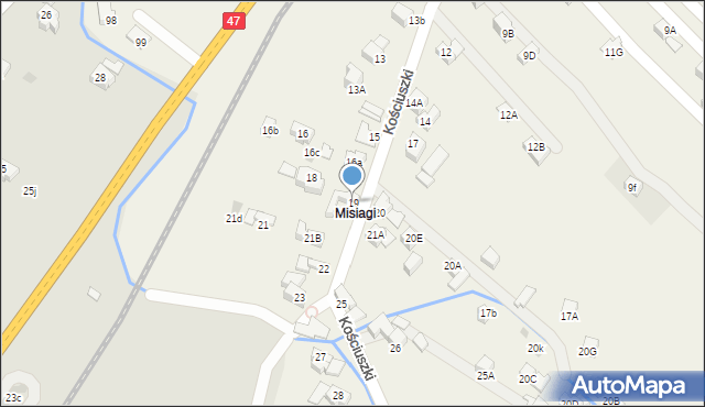 Poronin, Kościuszki Tadeusza, gen., 19, mapa Poronin