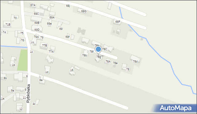 Poronin, Kościuszki Tadeusza, gen., 78g, mapa Poronin