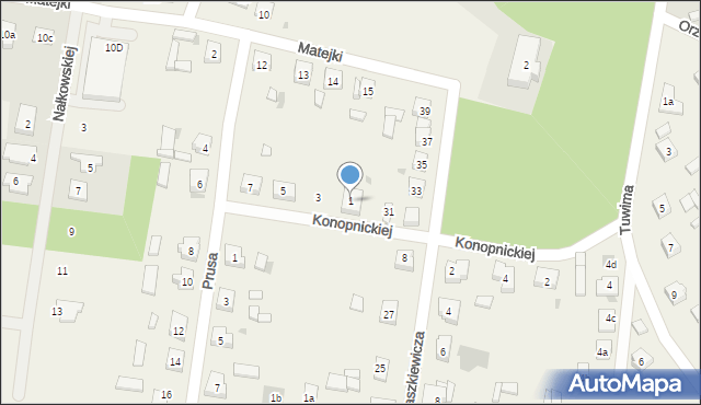 Posada, Konopnickiej Marii, 1, mapa Posada