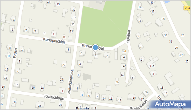 Posada, Konopnickiej Marii, 4, mapa Posada