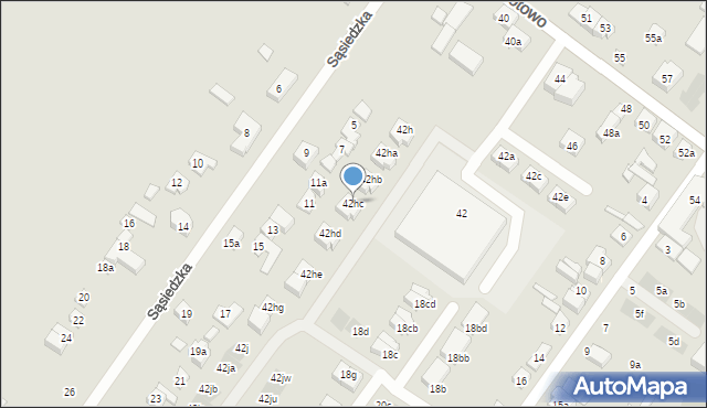 Poznań, Kotowo, 42hc, mapa Poznania