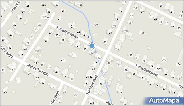 Poznań, Konatkowskiej Gertrudy, 37, mapa Poznania