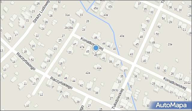 Poznań, Konatkowskiej Gertrudy, 43, mapa Poznania