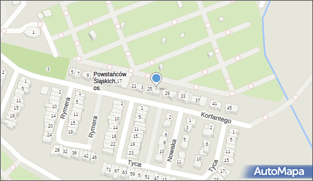 Poznań, Korfantego Wojciecha, 27, mapa Poznania