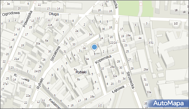 Poznań, Kopernika Mikołaja, 3, mapa Poznania