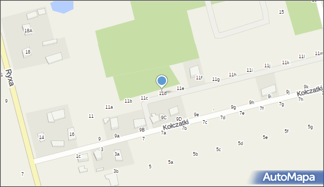 Prażmów, Kołczatki, 11d, mapa Prażmów