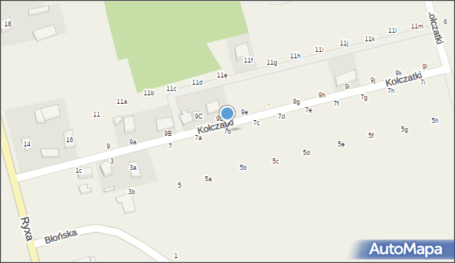 Prażmów, Kołczatki, 7b, mapa Prażmów