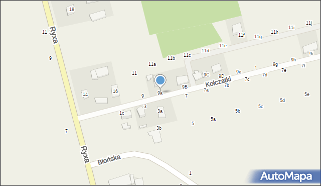Prażmów, Kołczatki, 9a, mapa Prażmów