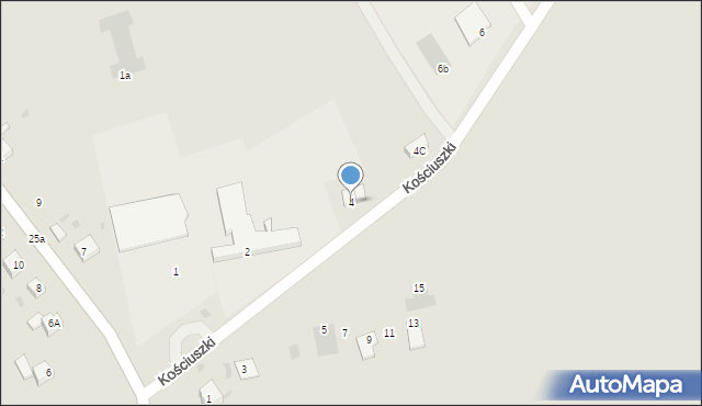 Prochowice, Kościuszki Tadeusza, gen., 4, mapa Prochowice