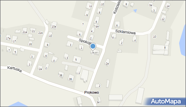 Prokowo, Kościelna, 7, mapa Prokowo