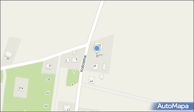 Promnik, Kościelna, 18, mapa Promnik