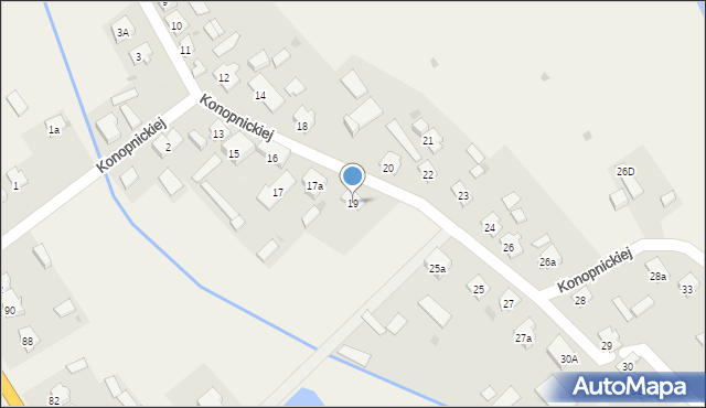 Prostki, Konopnickiej Marii, 19, mapa Prostki