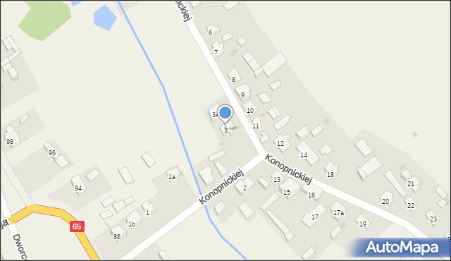 Prostki, Konopnickiej Marii, 3, mapa Prostki