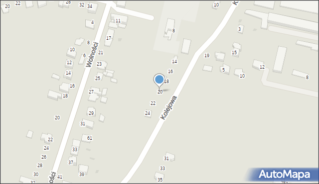 Proszowice, Kolejowa, 20, mapa Proszowice