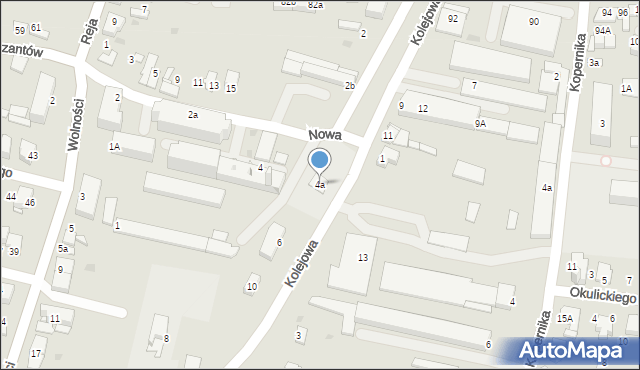 Proszowice, Kolejowa, 4a, mapa Proszowice