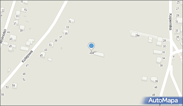 Proszowice, Kopernika Mikołaja, 42a, mapa Proszowice