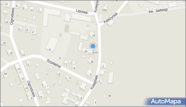 Prusice, Kolejowa, 3, mapa Prusice