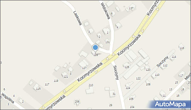 Prusy, Kocmyrzowska, 129, mapa Prusy