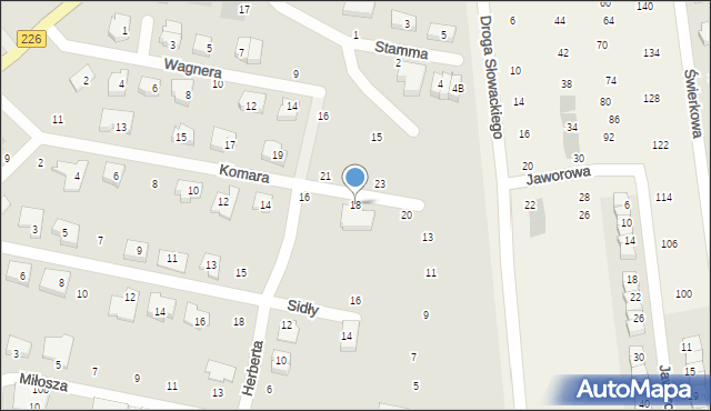 Pruszcz Gdański, Komara Władysława, 18, mapa Pruszcz Gdański