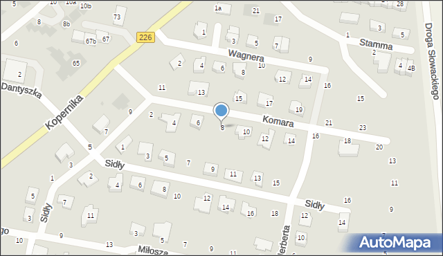 Pruszcz Gdański, Komara Władysława, 8, mapa Pruszcz Gdański