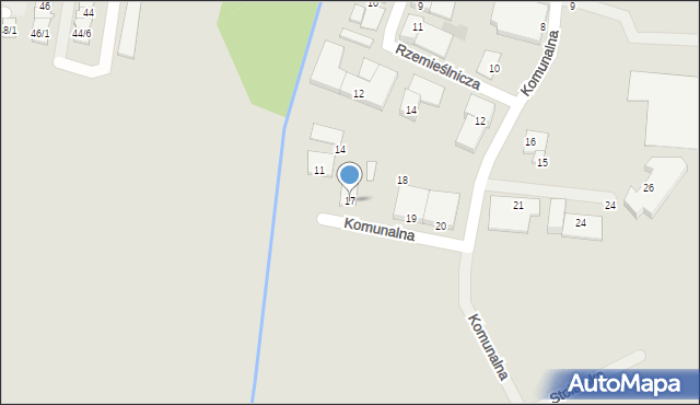 Pruszcz Gdański, Komunalna, 17, mapa Pruszcz Gdański