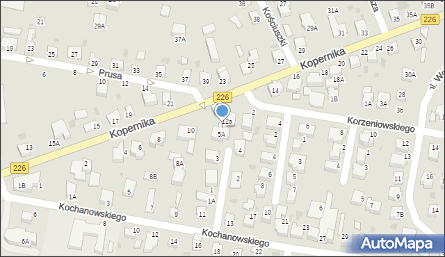 Pruszcz Gdański, Konarskiego Stanisława, 7, mapa Pruszcz Gdański