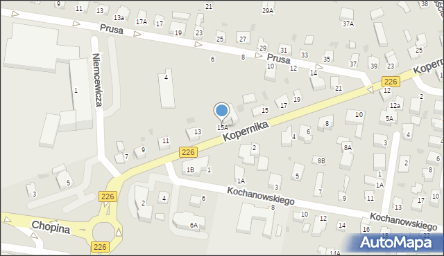 Pruszcz Gdański, Kopernika Mikołaja, 15A, mapa Pruszcz Gdański