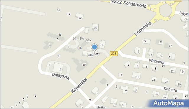 Pruszcz Gdański, Kopernika Mikołaja, 67a, mapa Pruszcz Gdański