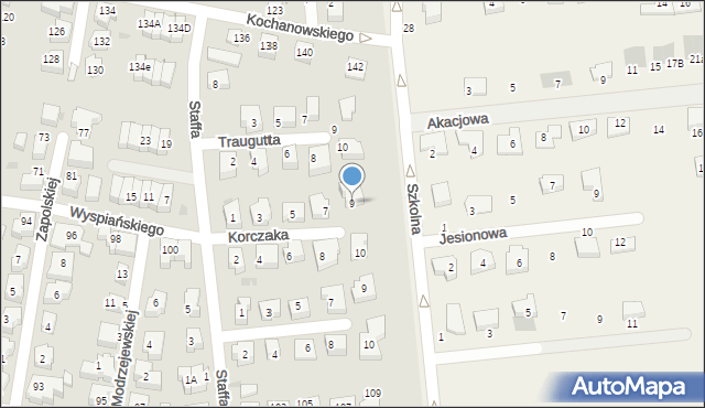 Pruszcz Gdański, Korczaka Janusza, 9, mapa Pruszcz Gdański