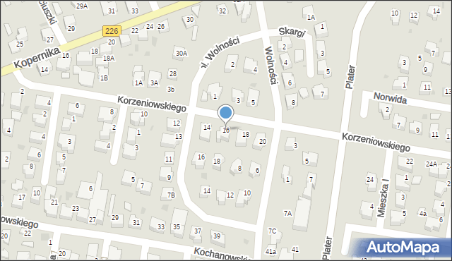 Pruszcz Gdański, Korzeniowskiego Józefa Konrada, 16, mapa Pruszcz Gdański